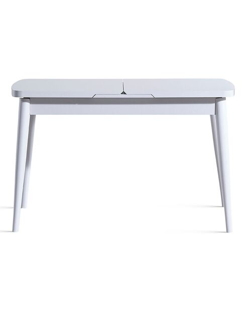 Table extensible + 4 Chaises Milla blanches