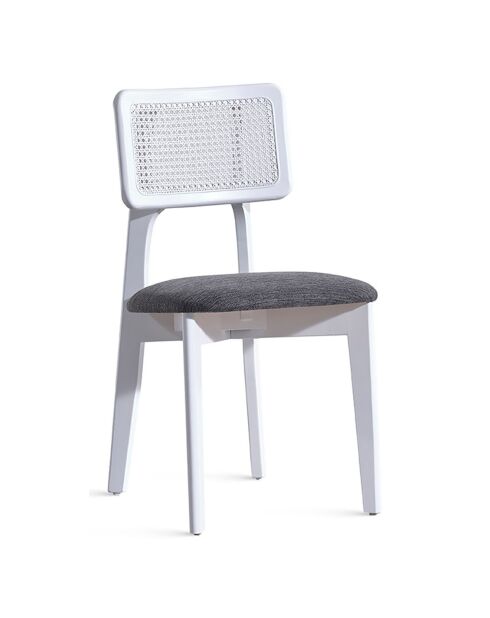 Table extensible + 4 Chaises Milla blanches