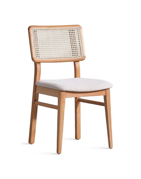 Table à manger + 4 Chaises Puffy naturelles