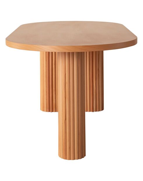 Table à manger Lugias hêtre - 180x75x90 cm