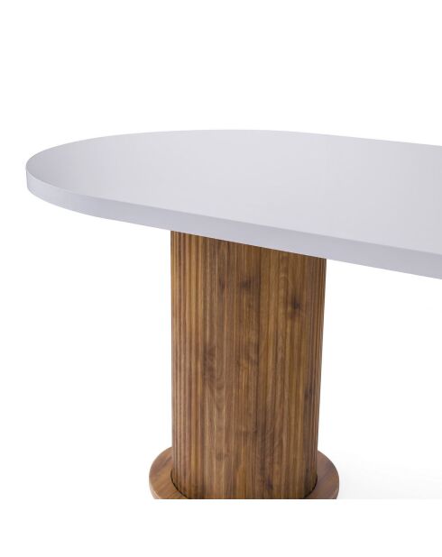 Table à manger Milas blanche - 180x77x90 cm