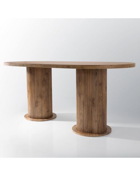 Table à manger Milas noyer - 180x77x90 cm