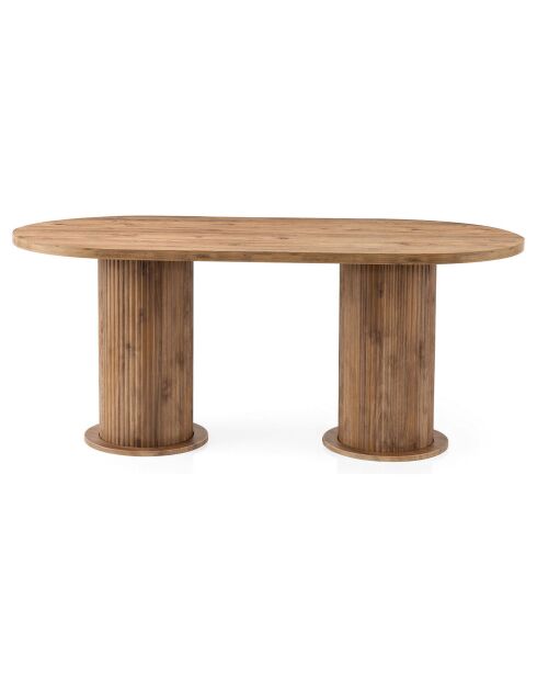 Table à manger Milas noyer - 180x77x90 cm