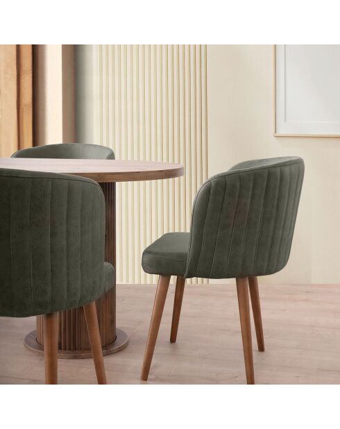 Table à manger Milas noyer - 180x77x90 cm