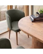 Table à manger Milas noyer - 180x77x90 cm