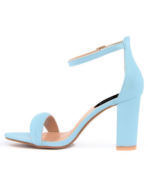 Sandales Marie bleues - Talon 8.5 cm