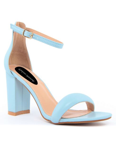 Sandales Marie bleues - Talon 8.5 cm