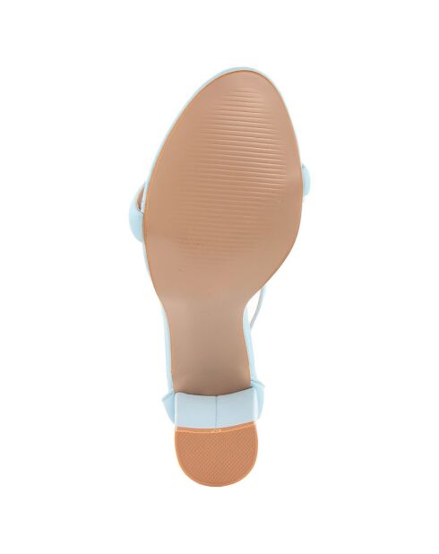 Sandales Marie bleues - Talon 8.5 cm