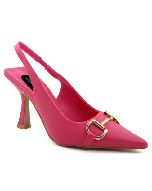 Slingbacks Clara fuchsia - Talon 10 cm