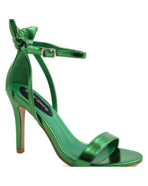 Sandales Maria vertes - Talon 11 cm
