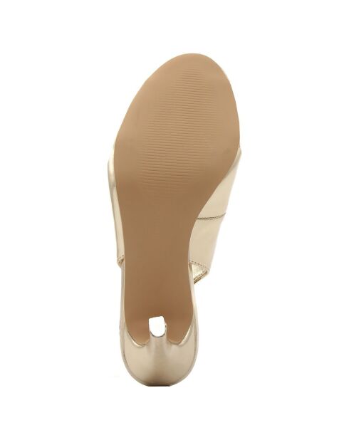 Slingbacks Lisa dorés