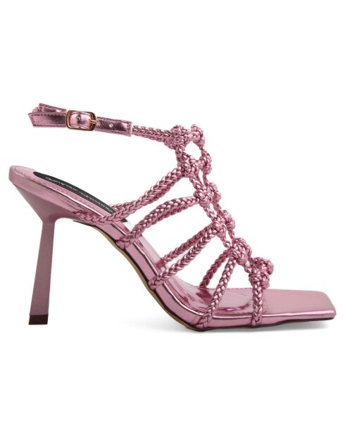 Sandales Clemence roses - Talon 10 cm