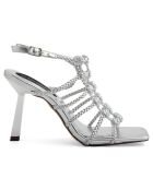 Sandales Clemence argentées - Talon 10 cm