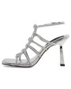 Sandales Clemence argentées - Talon 10 cm