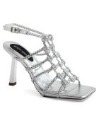Sandales Clemence argentées - Talon 10 cm