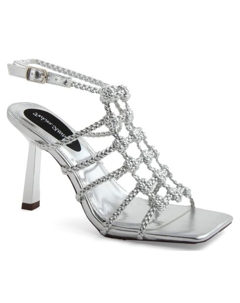 Sandales Clemence argentées - Talon 10 cm