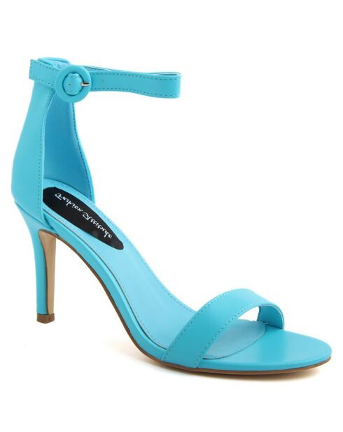 Sandales Sofia bleues - Talon 10 cm