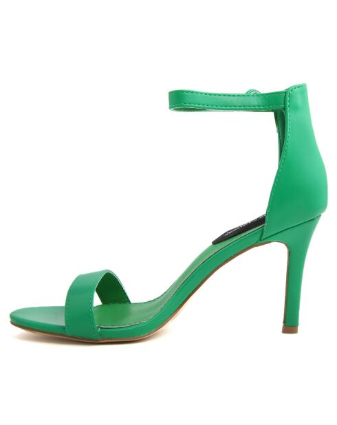 Sandales Sofia vertes - Talon 10 cm