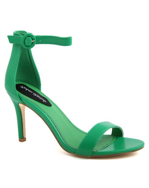Sandales Sofia vertes - Talon 10 cm