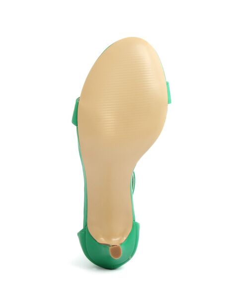 Sandales Sofia vertes - Talon 10 cm