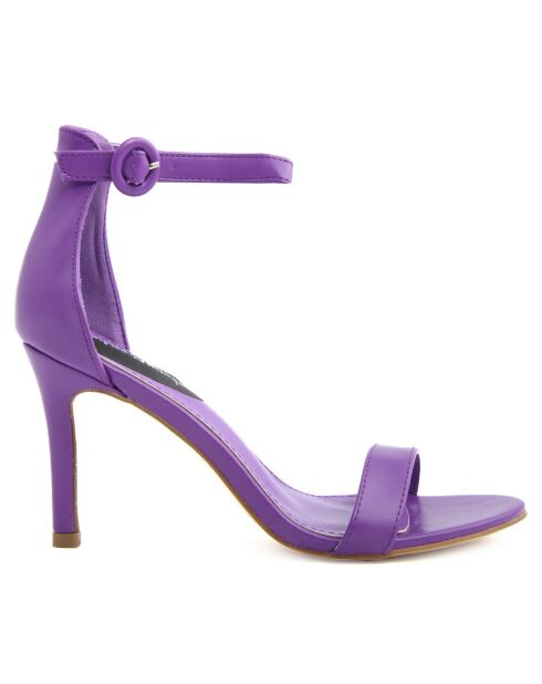 Sandales Sofia violettes - Talon 10 cm