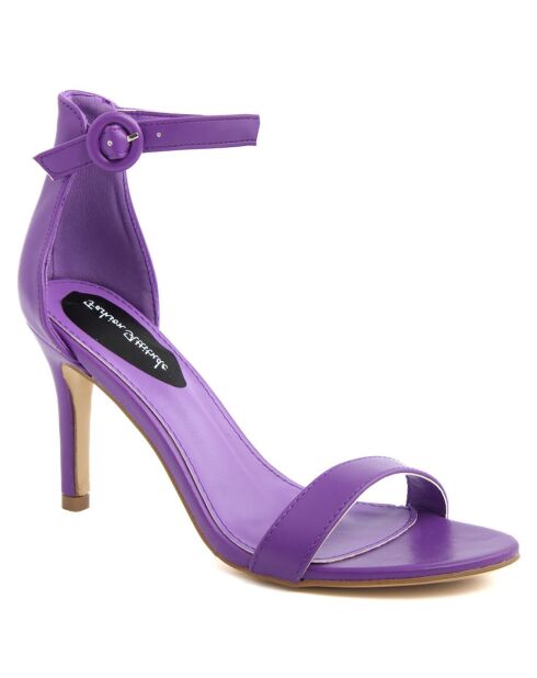 Sandales Sofia violettes - Talon 10 cm