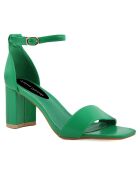 Sandales Salomé vertes - Talon 7 cm