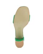 Sandales Salomé vertes - Talon 7 cm
