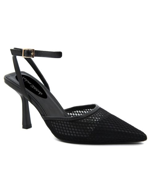 Escarpins Ines noirs - Talon 9 cm