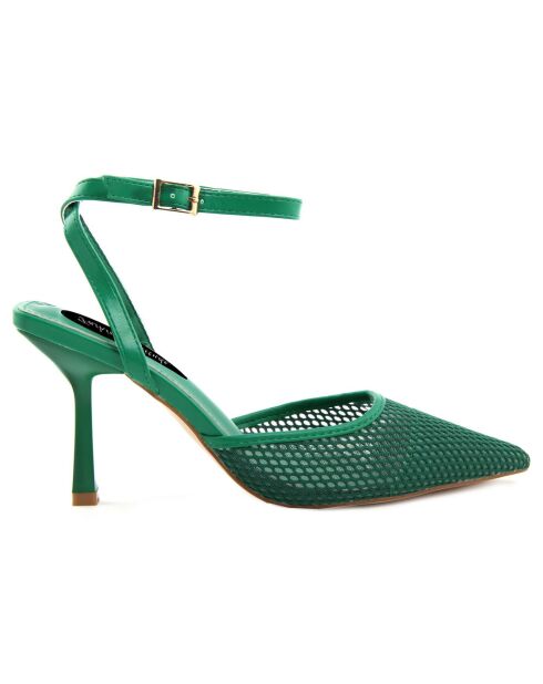 Escarpins Ines verts - Talon 9 cm