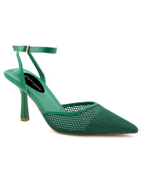 Escarpins Ines verts - Talon 9 cm