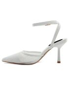Escarpins Ines blancs - Talon 9 cm