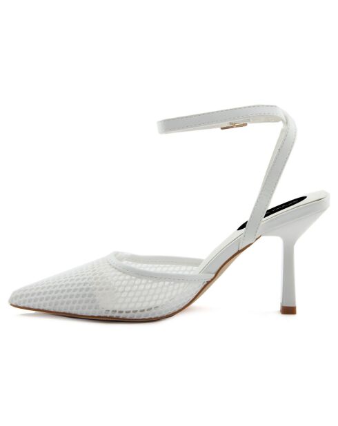 Escarpins Ines blancs - Talon 9 cm