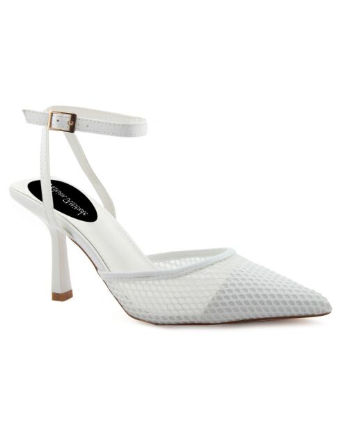 Escarpins Ines blancs - Talon 9 cm