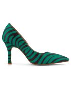 Escarpins Pauline verts - Talon 9 cm