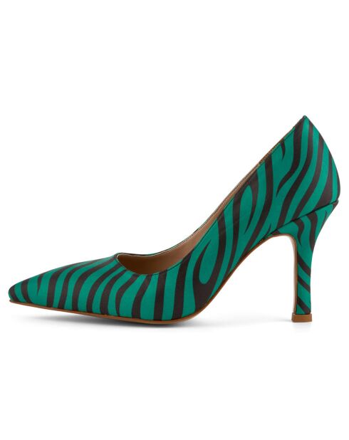 Escarpins Pauline verts - Talon 9 cm
