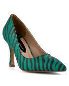 Escarpins Pauline verts - Talon 9 cm