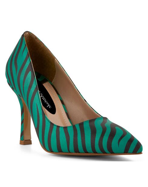 Escarpins Pauline verts - Talon 9 cm