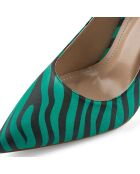 Escarpins Pauline verts - Talon 9 cm