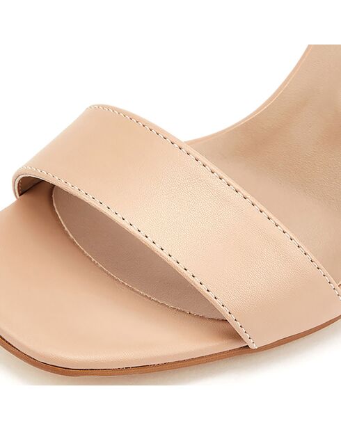 Sandales Adèle nude - Talon 9 cm