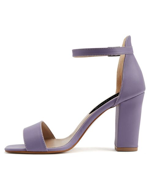 Sandales Adèle violettes - Talon 9 cm