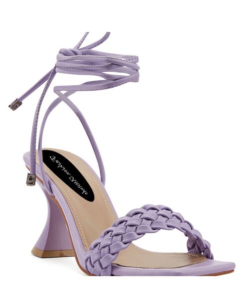 Sandales Lucie lilas - Talon 8 cm