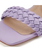 Sandales Lucie lilas - Talon 8 cm