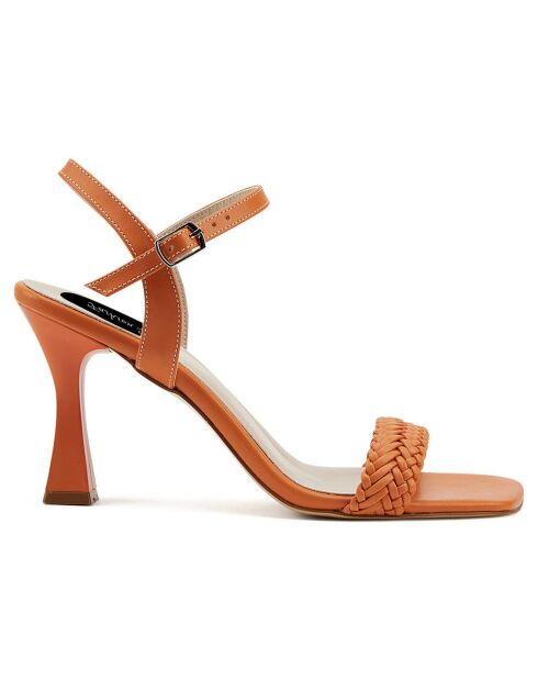 Sandales Louisa orange - Talon 8.5 cm