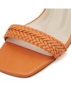 Sandales Louisa orange - Talon 8.5 cm