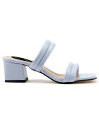 Mules Louise bleues - Talon 5.5 cm