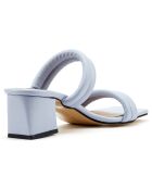 Mules Louise bleues - Talon 5.5 cm