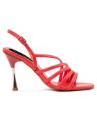 Sandales Martina rouges - Talon 10 cm
