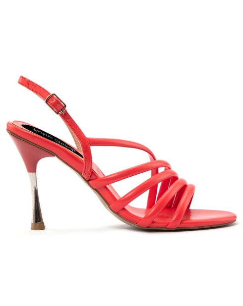 Sandales Martina rouges - Talon 10 cm