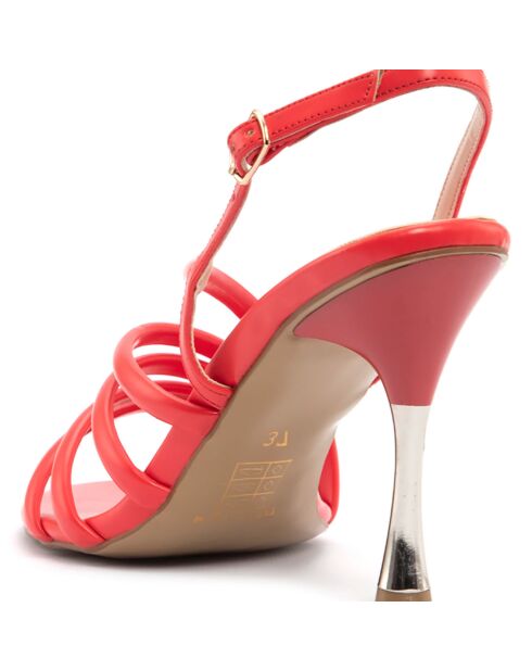 Sandales Martina rouges - Talon 10 cm